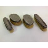 4x Silver Backed Dressing Table Brushes
