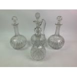 4x Decanters