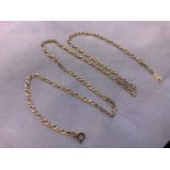 9ct Gold Necklace - 3.2gms - 48cm