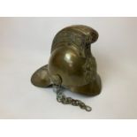 Victorian Brass Fireman's Helmet