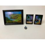 Natural Butterfly Wing Miniature Pictures and Locket