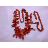 Coral Twig Necklace and Other