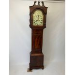 Victorian Mahogany Longcase Clock with Key - C Ford Barnstaple - Running - 218cm H