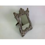 Silver Framed Bevel Edged Easel Mirror - Chester 1902