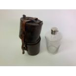 Hunting Drinks Flask in Leather Case - James Dixon