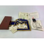 Cased Devonshire Masonic Regalia