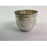 Silver Pot Engraved for Alderman Roger Cork Lord Mayor 1996-97 - 162gms - 6.5cm H