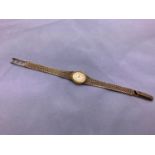 9ct Gold Ladies Tissot Wristwatch on Gold Strap - 17.5gms