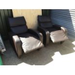 Pair Reclining Chairs