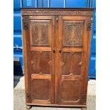 Carved Oak Wardrobe