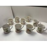 4x Jemima Puddleduck Mugs, 5x Denby Bird Mugs