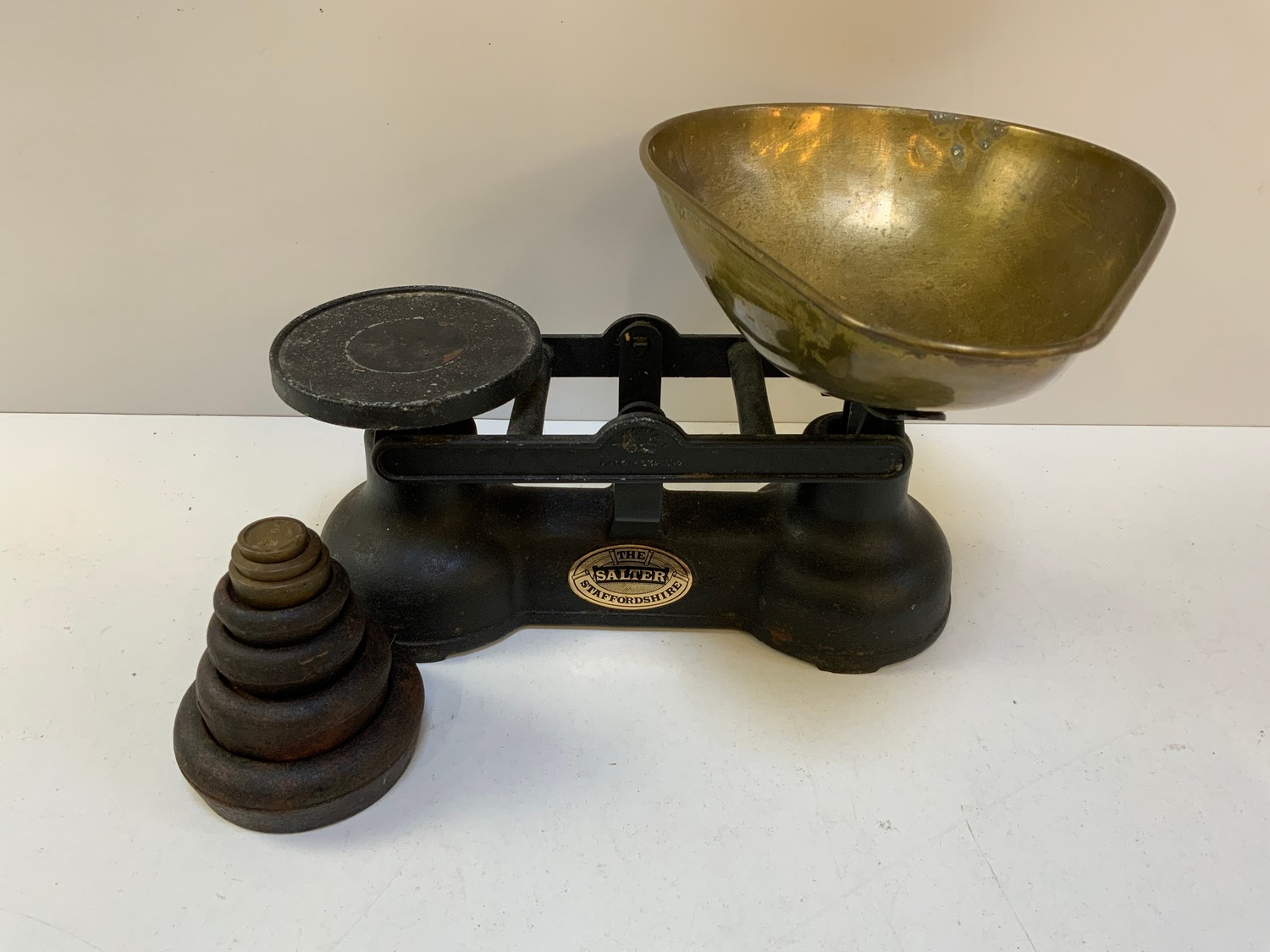 Set of Salter Staffordshire Scales and Weights