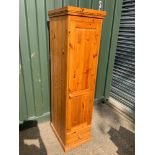 Pine Single Wardrobe - W41cm x D56cm x H178cm