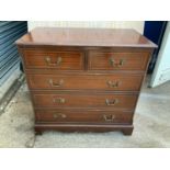 Reproduction Two over Three Chest of Drawers - W87cm x D48cm x H83cm