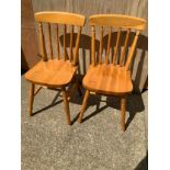 Pair of Pine Chairs