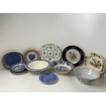 Quantity of Blue and White Plates and Dishes