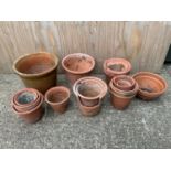 Quantity of Terracotta Flowerpots