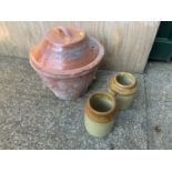 Terracotta Crock and Stoneware Pots