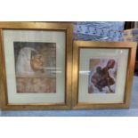 2x Framed Prints - Egyptian and African