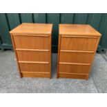 Pair Chest of Drawers - W46cm x D46cm x H72cm