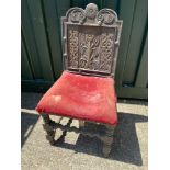 Carved Hall Chair