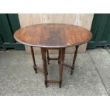 Folding Oval Gate Leg Table