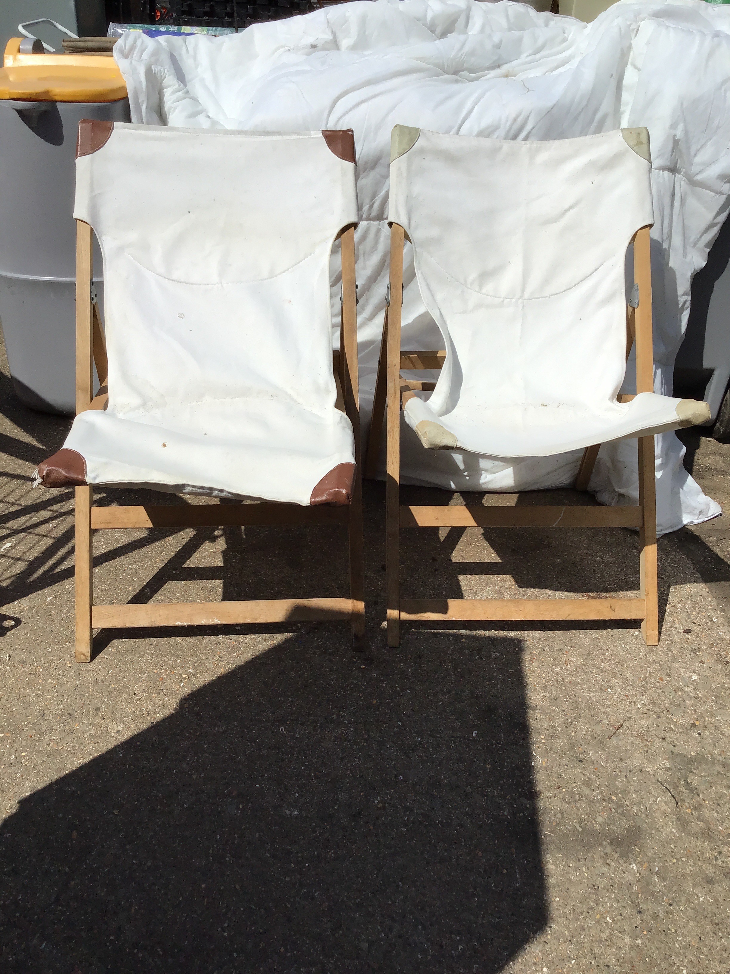 Pair of Modern Canvas Chairs