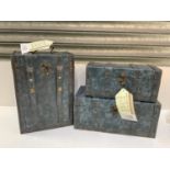 3x New Decorative Storage Boxes