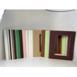 70 Bevelled Cut Mounts All 16 x 12 Inches Various Colours