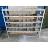 Aluminium Shelving - W133cm x H115cm x D26Cm