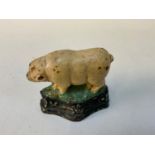 Victorian Cast Iron Pig Door Wedge - 7cm High