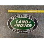 Metal Sign - Land Rover