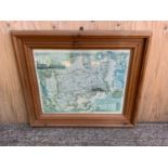 Framed Map of Middlesex