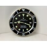 Rolex Dealer Display Clock Oyster Perpetual Date Submariner