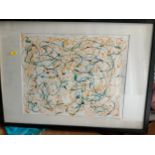 Framed Abstract Original Painting - 72cm x 52cm