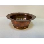 Copper Bowl - 24cm Diameter - Inscription to Rim County of Gloucester Benefit Building Association