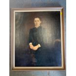 Framed Oil on Canvas Portrait - 57cm x 68cm