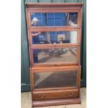 Mahogany Sectional Barristers Bookcase