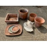 Quantity of Terracotta Planters and Plant Pot Holders