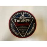 Triumph Metal Sign - 24cm Diameter
