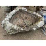 Large Stone Trough - 100cm at Widest x 85cm Depth