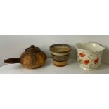 Crock Pot, Epping Forest Pottery Planter and Royal Winton Country Diary Planter