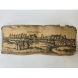 Early 17th Century Atlas Illustrations Depicting Oxford and Windsor Castle - One Signed O C Cidens -