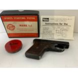 Boxed Webley Mark 3 Sports Starting Pistol with Instructions and Blanks