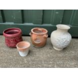 Strawberry Planter and Other Pots