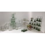 Glassware - Vase, Jug and Various Drinking Glasses etc