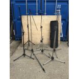 Quantity of Microphone Stands with Carry Case