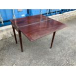 Mahogany Flip Top Tea Table