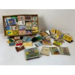 Match Box Labels (90), Match Books (22) and 4x Vintage Cigarette Boxes
