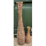 2x Woven Vases - Tallest 100cm